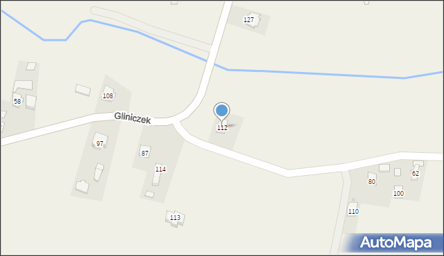 Gliniczek, Gliniczek, 112, mapa Gliniczek