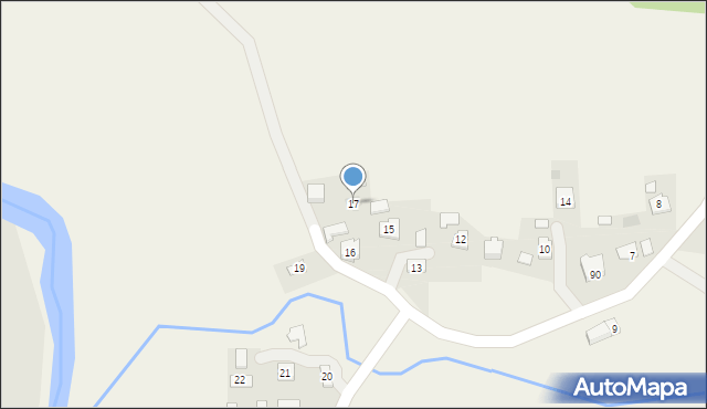 Gliniczek, Gliniczek, 17, mapa Gliniczek