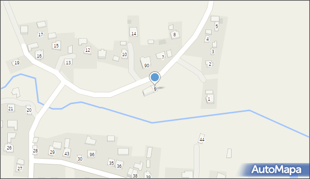 Gliniczek, Gliniczek, 9, mapa Gliniczek