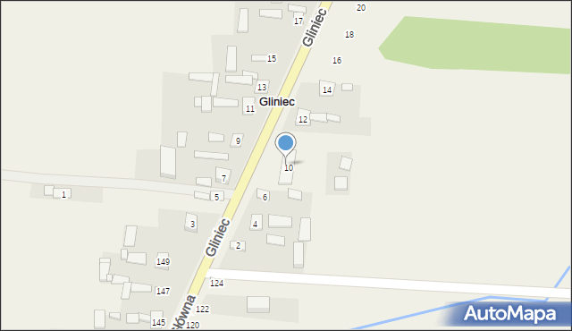 Gliniec, Gliniec, 8, mapa Gliniec