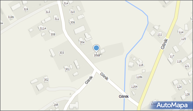 Glinik, Glinik, 304a, mapa Glinik