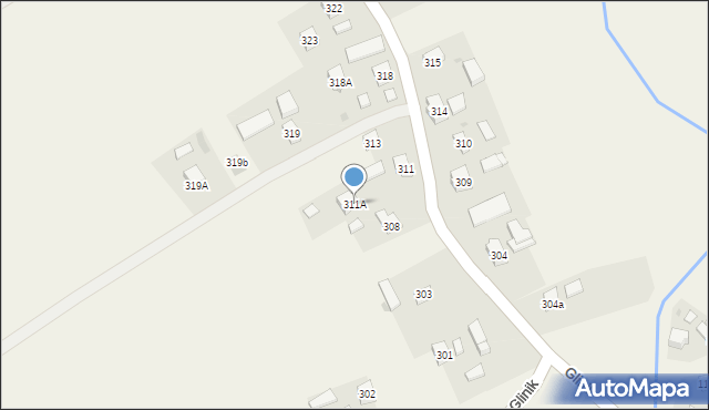 Glinik, Glinik, 311A, mapa Glinik