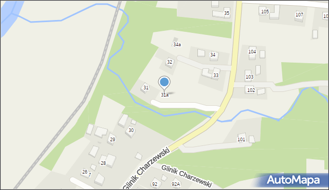 Glinik Charzewski, Glinik Charzewski, 31a, mapa Glinik Charzewski