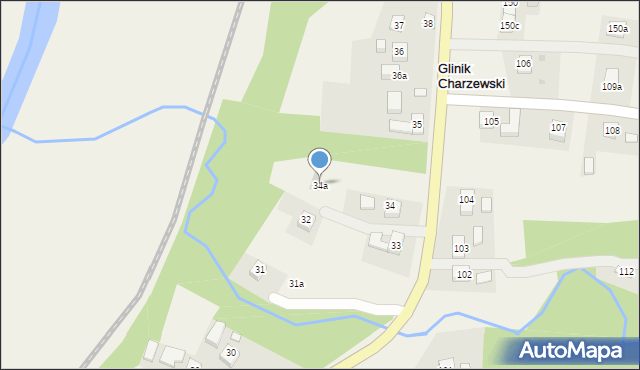 Glinik Charzewski, Glinik Charzewski, 34a, mapa Glinik Charzewski