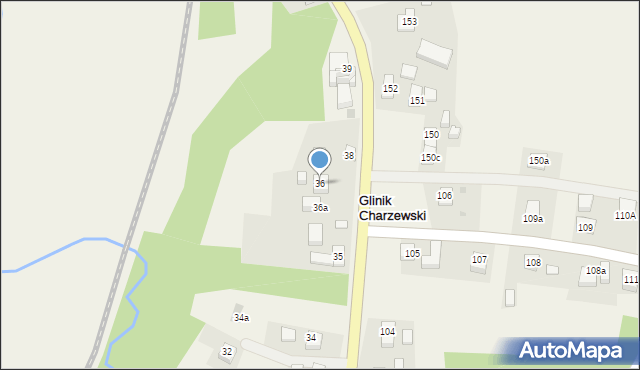 Glinik Charzewski, Glinik Charzewski, 36, mapa Glinik Charzewski