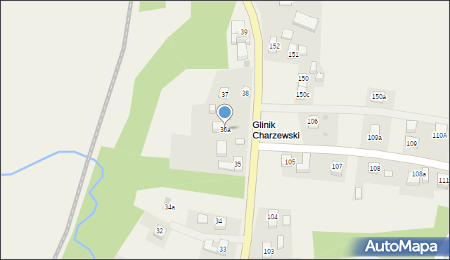Glinik Charzewski, Glinik Charzewski, 36a, mapa Glinik Charzewski