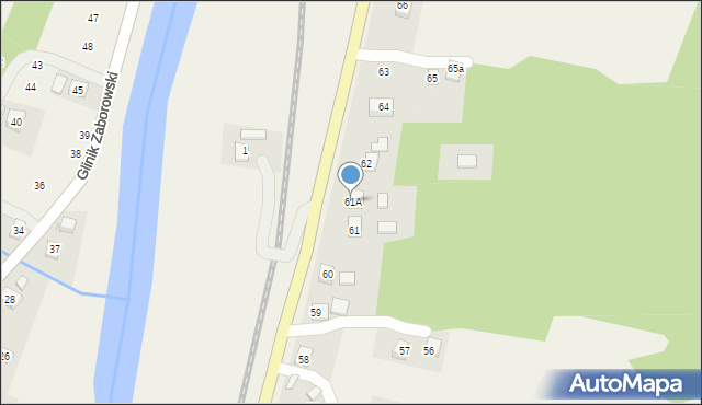 Glinik Charzewski, Glinik Charzewski, 61A, mapa Glinik Charzewski