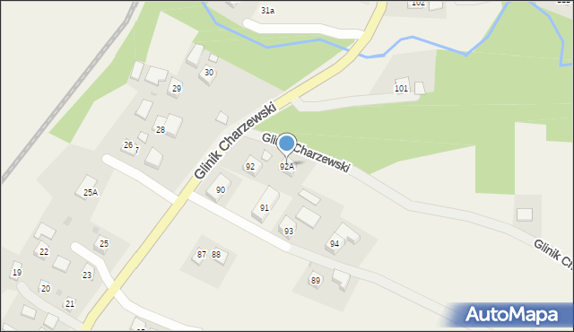 Glinik Charzewski, Glinik Charzewski, 92A, mapa Glinik Charzewski