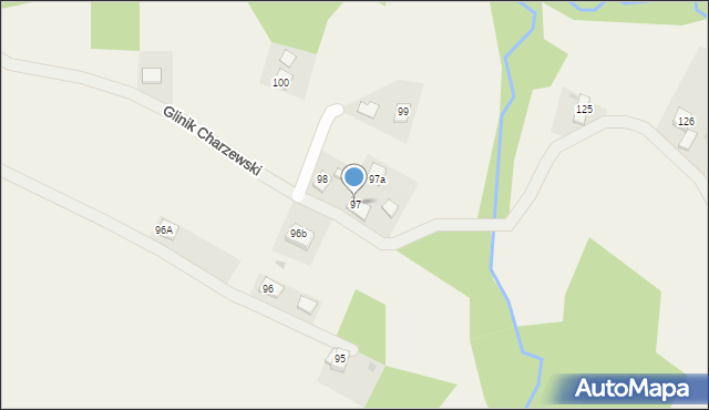 Glinik Charzewski, Glinik Charzewski, 97, mapa Glinik Charzewski
