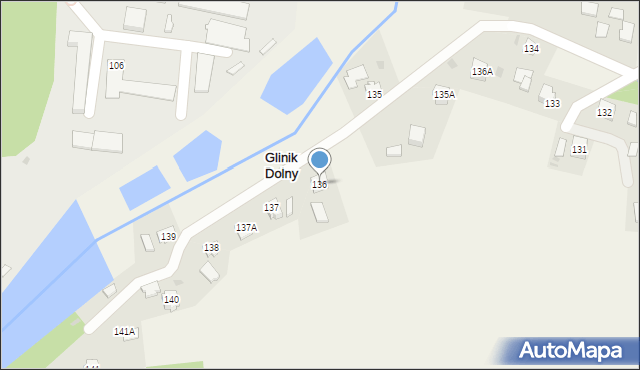 Glinik Dolny, Glinik Dolny, 136, mapa Glinik Dolny