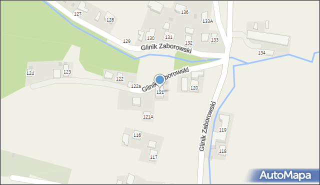 Glinik Zaborowski, Glinik Zaborowski, 121, mapa Glinik Zaborowski