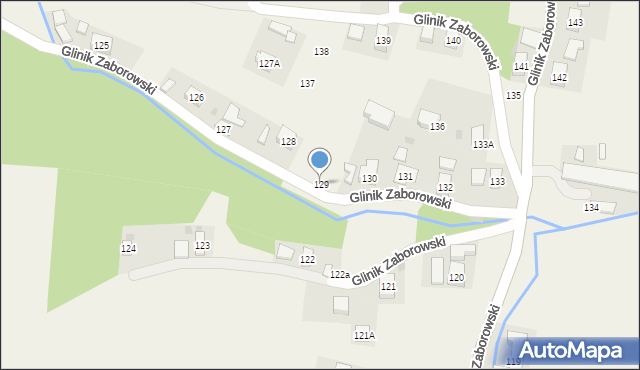 Glinik Zaborowski, Glinik Zaborowski, 129, mapa Glinik Zaborowski