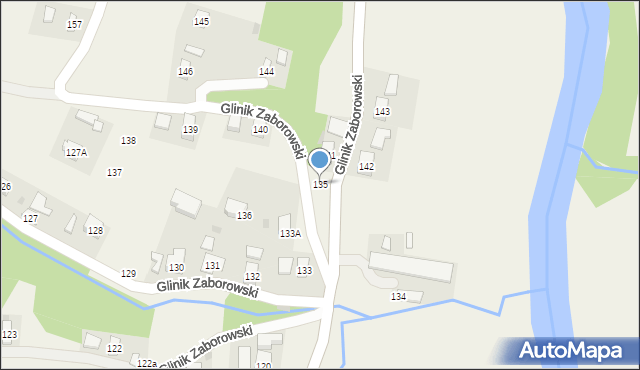 Glinik Zaborowski, Glinik Zaborowski, 135, mapa Glinik Zaborowski