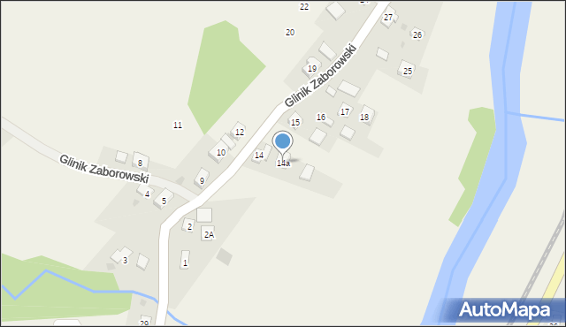 Glinik Zaborowski, Glinik Zaborowski, 14a, mapa Glinik Zaborowski
