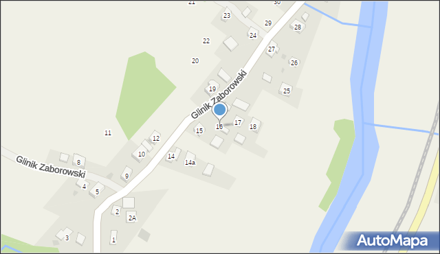 Glinik Zaborowski, Glinik Zaborowski, 16, mapa Glinik Zaborowski
