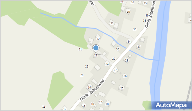 Glinik Zaborowski, Glinik Zaborowski, 23, mapa Glinik Zaborowski