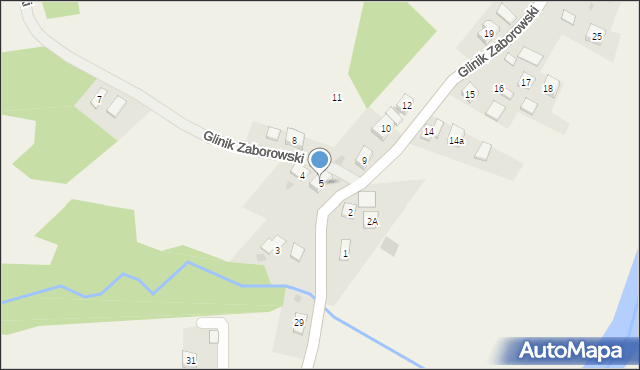 Glinik Zaborowski, Glinik Zaborowski, 5, mapa Glinik Zaborowski