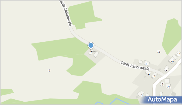 Glinik Zaborowski, Glinik Zaborowski, 7, mapa Glinik Zaborowski