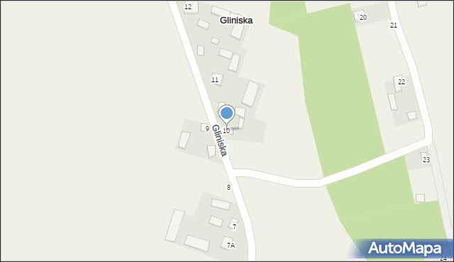 Gliniska, Gliniska, 10, mapa Gliniska