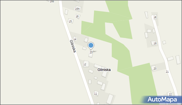 Gliniska, Gliniska, 13, mapa Gliniska