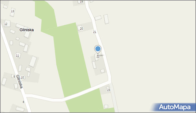 Gliniska, Gliniska, 22, mapa Gliniska