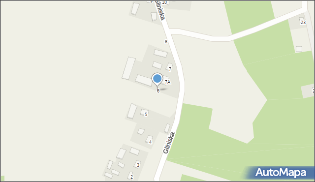 Gliniska, Gliniska, 6, mapa Gliniska
