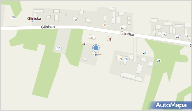 Gliniska, Gliniska, 30, mapa Gliniska
