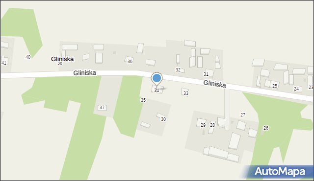 Gliniska, Gliniska, 34, mapa Gliniska