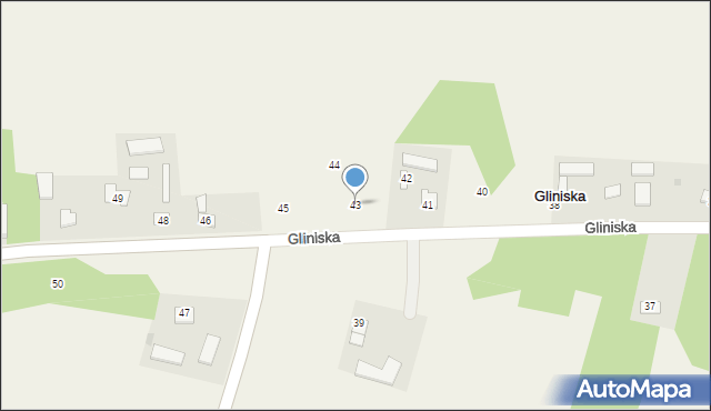 Gliniska, Gliniska, 43, mapa Gliniska