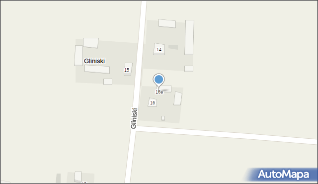 Gliniski, Gliniski, 16a, mapa Gliniski