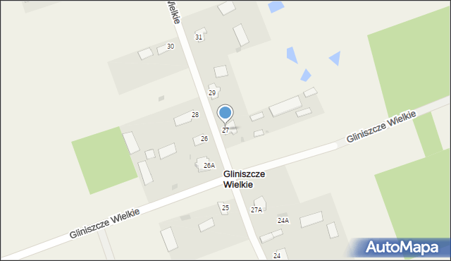 Gliniszcze Wielkie, Gliniszcze Wielkie, 27, mapa Gliniszcze Wielkie