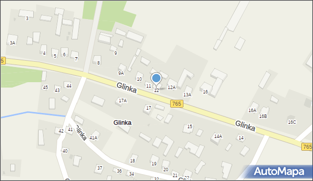 Glinka, Glinka, 12, mapa Glinka