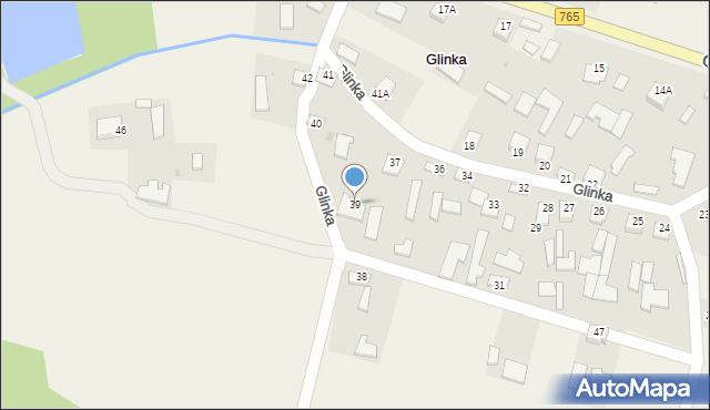 Glinka, Glinka, 39, mapa Glinka