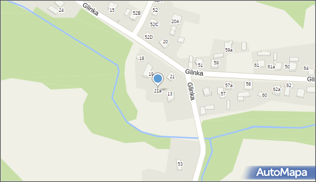 Glinka, Glinka, 21a, mapa Glinka