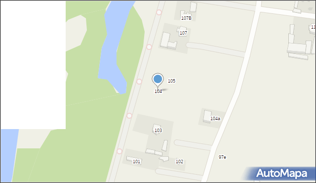 Glinki, Glinki, 104, mapa Glinki