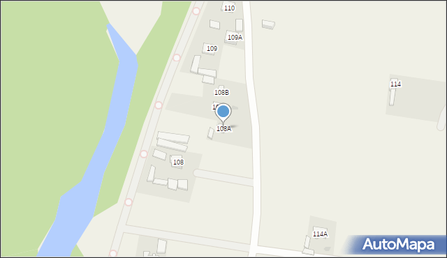 Glinki, Glinki, 108A, mapa Glinki