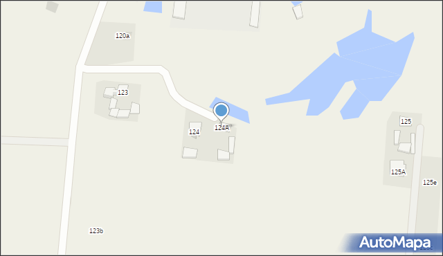 Glinki, Glinki, 124A, mapa Glinki