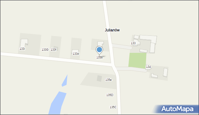 Glinki, Glinki, 133b, mapa Glinki