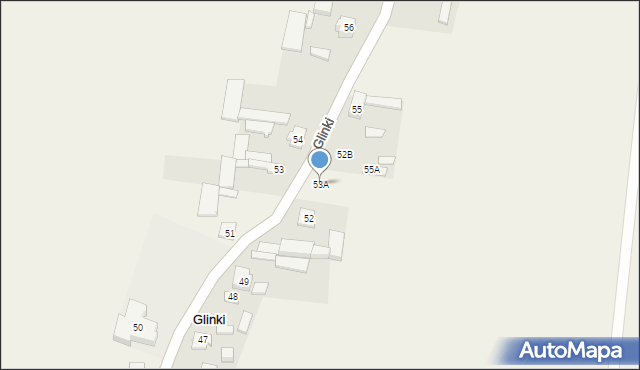 Glinki, Glinki, 53A, mapa Glinki