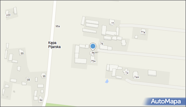 Glinki, Glinki, 75, mapa Glinki