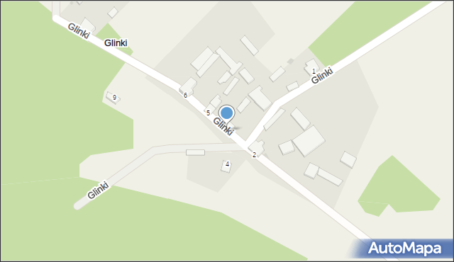 Glinki, Glinki, 3, mapa Glinki