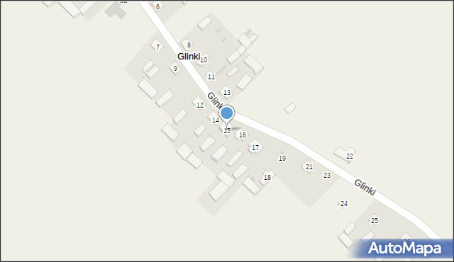 Glinki, Glinki, 15, mapa Glinki