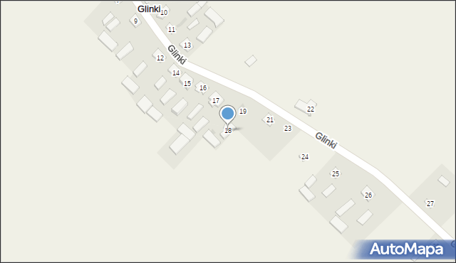 Glinki, Glinki, 18, mapa Glinki