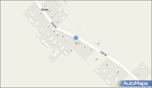 Glinki, Glinki, 19, mapa Glinki