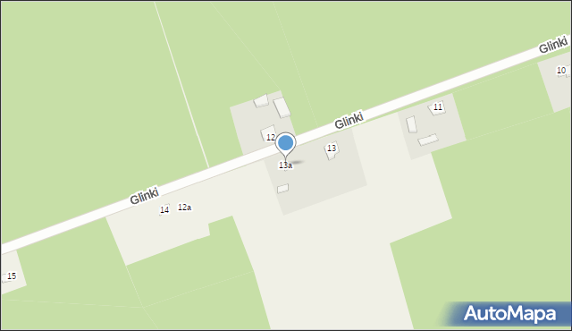Glinki, Glinki, 13a, mapa Glinki