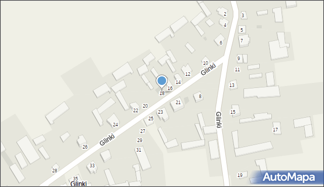 Glinki, Glinki, 18, mapa Glinki