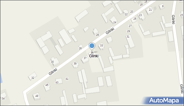 Glinki, Glinki, 35, mapa Glinki