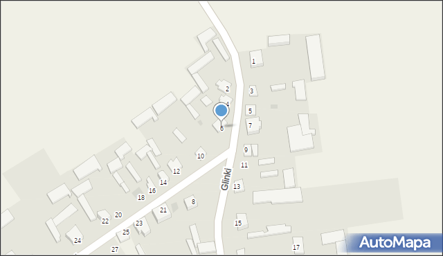 Glinki, Glinki, 6, mapa Glinki