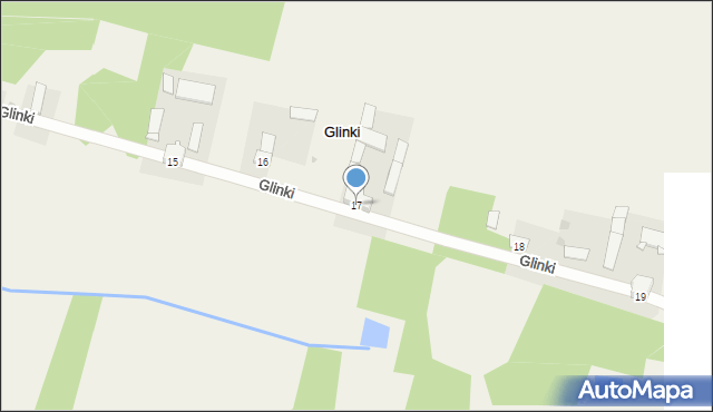 Glinki, Glinki, 17, mapa Glinki