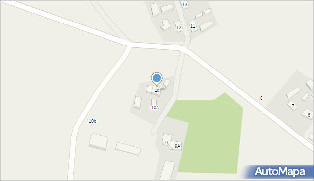 Glinki Mokre, Glinki Mokre, 10, mapa Glinki Mokre